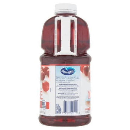 Ocean Spray 100% Juice No Sugar Added , 101.4 FL OZ per Bottle (2 Bottle) (Cranberry)