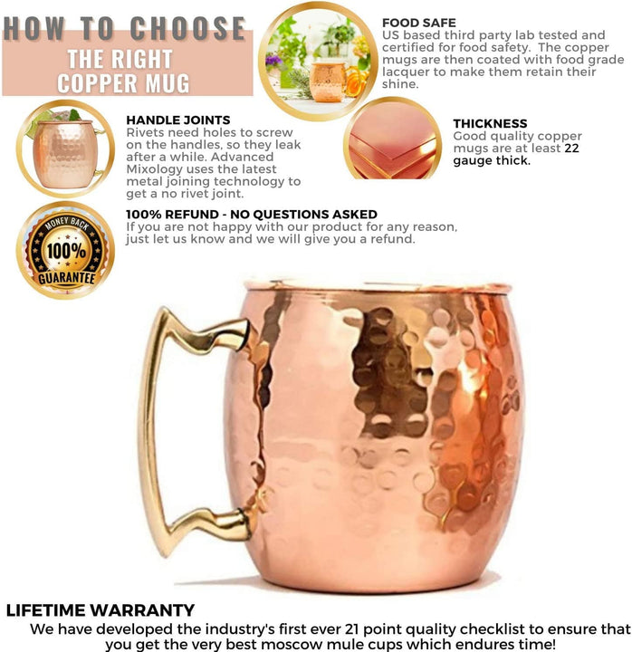 Moscow Mule Mugs and Cups Advanced Mixology