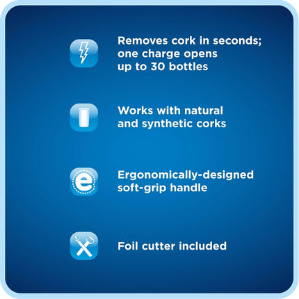 Oster Cordless Electric Wine Bottle Opener with Foil Cutter, FFP - FPSTBW8207-S-AMZ, Silver, One