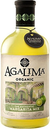 Agalima Organic Authenic Margarita Drink Mix, All Natural, 1 Liter (18 Fl Oz) Glass Bottle, Individually Boxed