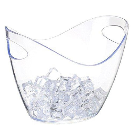 Agog - Ice Bucket Clear Acrylic 3.5 Liter Good for up to 2 Wine or Champagne Bottles Ice Bucket (1)