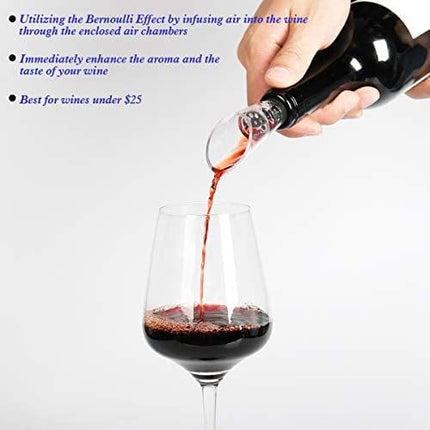 Aibrisk Wine Aerator Pourer 2-Pack, Decanter Premium Aerating Spout