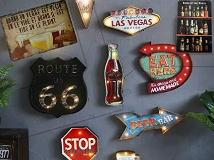 AIQIBAO Metal Vintage Tin Sign Decor-Beer for Bar Pub Shop Funny Retro Art Sign 12" X 8"