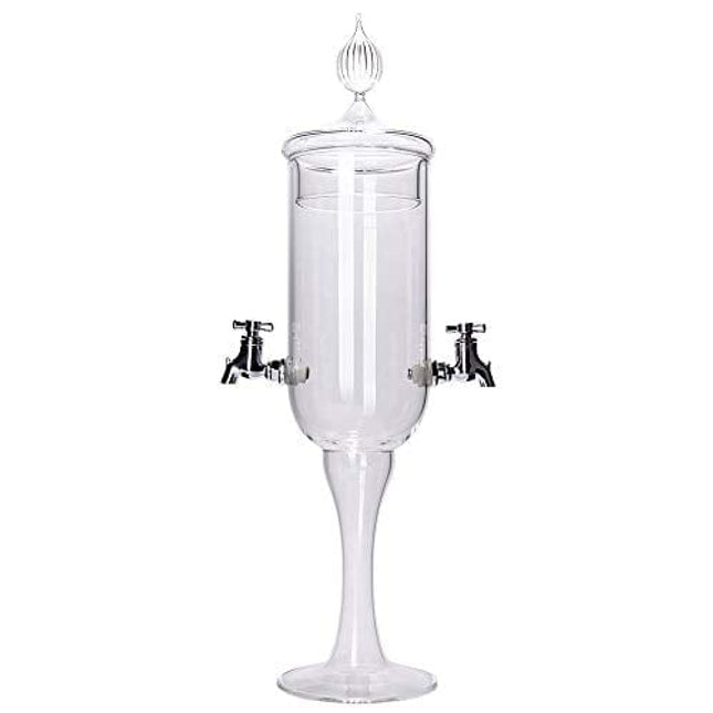 ALANDIA Absinthe Fountain Petite | Mouthblown Glass | 2 Spouts | Easy Handling