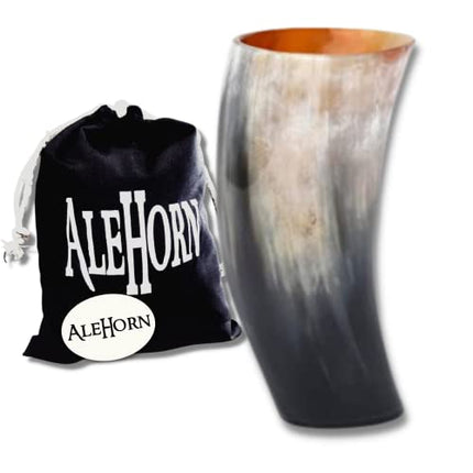 Viking Drinking Horn Mug - Handcrafted Tankard for Beer, Coffee, Ale & Mead | Perfect Holiday Gift for Men | Mead Cup