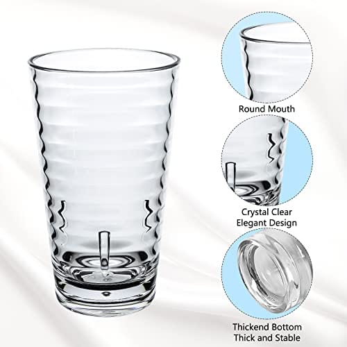 ALIMOTA Plastic Tumblers Cups, [UNBREAKABLE Acrylic] Plastic Water Tumbler  Drinking Glasses, 13-Ounc…See more ALIMOTA Plastic Tumblers Cups