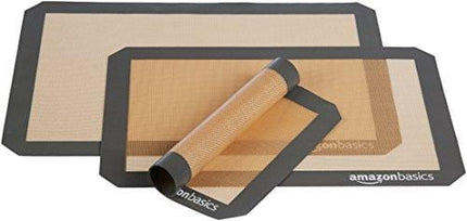 Amazon Basics Silicone, Non-Stick, Food Safe Baking Mat - Pack of 3