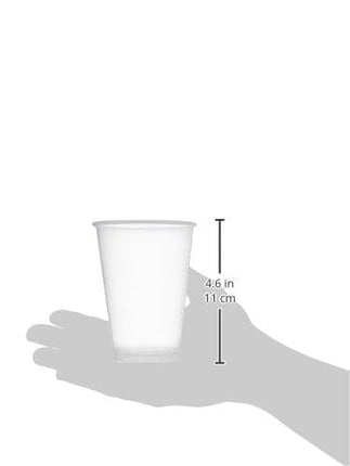 Amazon Basics Plastic Cups, Translucent, 12 Ounce, Pack of 500