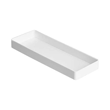 Amazon Basics Plastic Desk Organizer Bundle- Accessory Tray/Half Accessory Tray/Small Tray, White