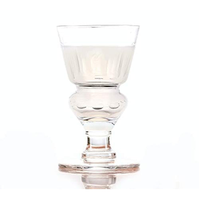 Amehla Original Absinthe Glass: Set of 4 Glasses - Vintage Reservoir Pontarlier Style
