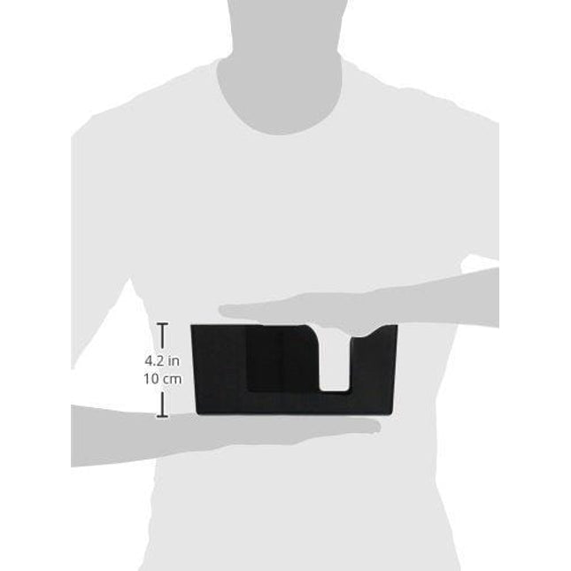 American Metalcraft BAR6 Plastic Bar Organizer with 6 Compartments, 9.5" L x 5.75" W, Black