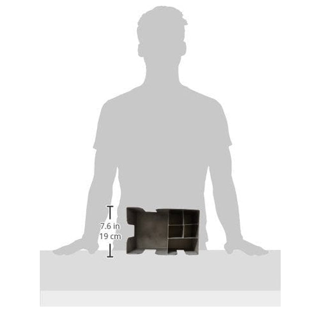 American Metalcraft BARS7 Stainless Steel Bar Caddy with 6 Compartments, Satin Finish, Silver