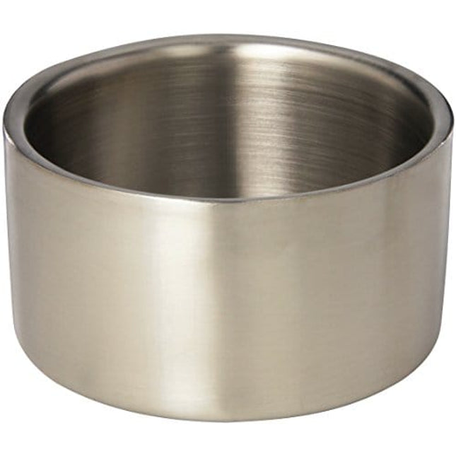 American Metalcraft SW4 Stainless Steel Double-Wall Food Coaster, Satin Finish, 4 3/4-Inch Diameter, Silver