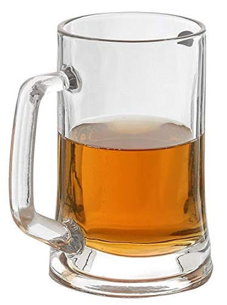 Amlong Crystal Lead-Free Beer Mug - 12 oz (Right For 1 Bottle), Set of 2