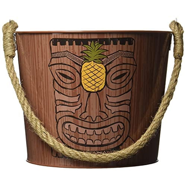 Tiki Metal Ice Bucket | 10" dia. | 1 Pc