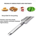  Aniso Kitchen vegetable peeler-Stainless steel rotary peeler  for vegetable and carrot fruit，with ergonomic safety and control  handle-Dishwasher Safety: Home & Kitchen