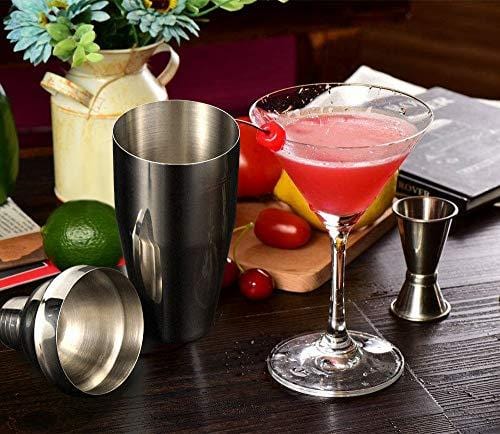 24oz Cocktail Shaker Bar Set - Professional Margarita Mixer Drink Shaker  And Measuring Jigger & Mixing Spoon Set - Professional Stainless Steel Bar  To