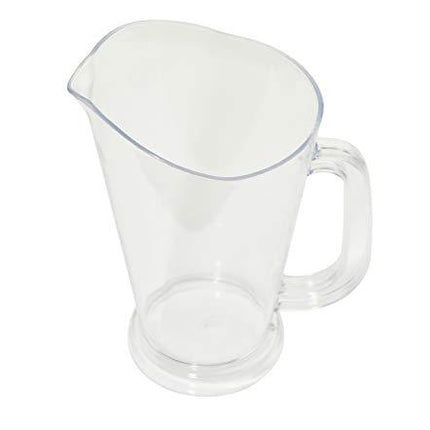 ARAD Clear Plastic 64 Oz. Beer Pitcher, Great for Iced Tea, Water and Juice, Restaurant Style, Perfect for Home and Business, Shatter Resistant