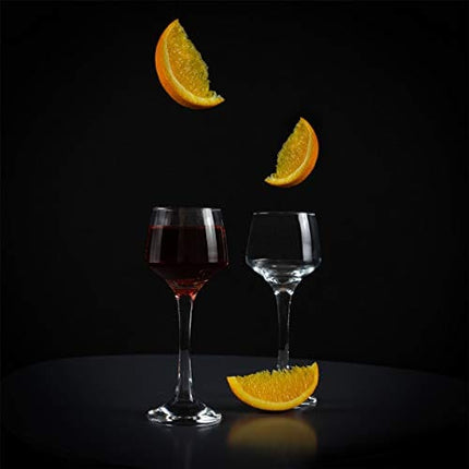 Argon Tableware 6x 80ml (2.8oz) Sherry/Liqueur Glasses - Home Restaurant Shot Spirit Glass - Dishwasher Safe