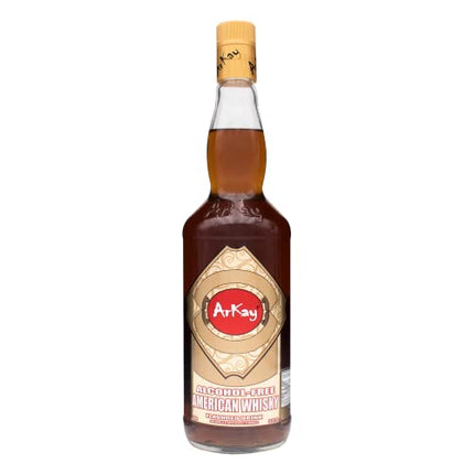 Arkay Non-Alcoholic American Whisky | Make Great Zero Proof Cocktails | Whiskey Alternative | 0 Calories 0 Sugar |