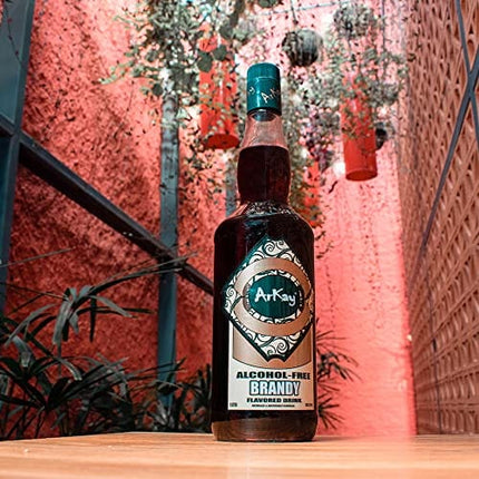 ArKay Non-Alcoholic Brandy | Make Great Zero Proof Cocktails | Brandy Alternative | 0 Calories 0 Sugar