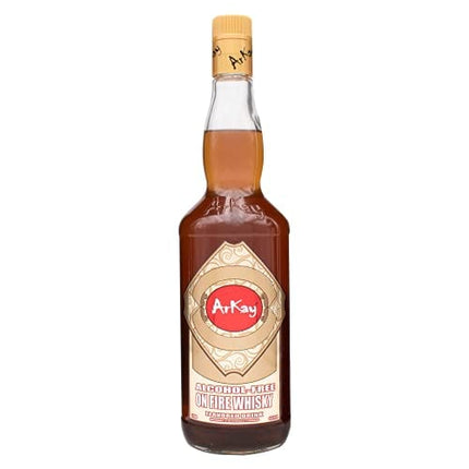 ArKay Non-Alcoholic On Fire Whisky | Make Great Zero Proof Cocktails | Whiskey Alternative | 0 Calories 0 Sugar |