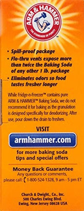 Arm & Hammer Baking Soda Fridge-n-Freezer Odor Absorber, 14 oz. - 12 Pack