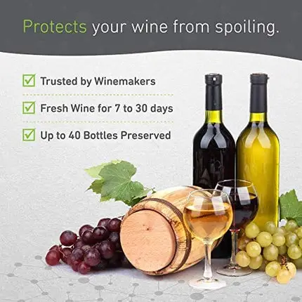 ArT Wine Preserver | Premium Wine Preservation | Argon Gas | Wine Saver Spray | Eliminate Oxidation