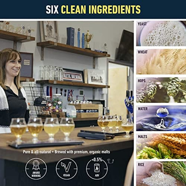 Athletic Brewing Company Craft Non-Alcoholic Beer - 6-Pack of All Out, Upside Dawn, Run Wild IPA, and Cerveza Atletica - Low-Calorie, Award Winning - All Natural Ingredients For A Great Tasting Drink - 12 Fl Oz Cans