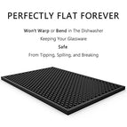 AXIESO Silicone Bar Mat - 1/2 inch Thick Heat-Resistant and Food Safe Drip Mat - Spill Mats for Counter Top - Service Mat for Kitchen, Coffee Bar, Res