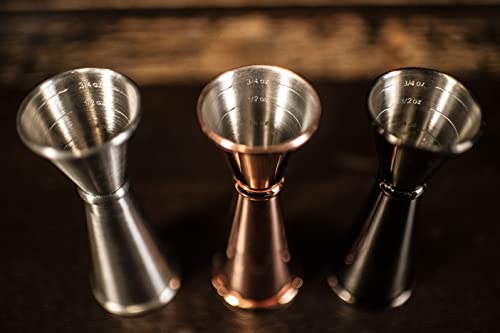 2 oz Bar & Kitchen PROFESSIONAL MEASURING CUP Stainless Steel Jigger Shot