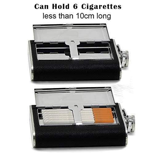 cigarette flask Sunnyac Stainless Steel Hip Flask, Leak-proof Hidden Flask with Cigare – Advanced Mixology cigarette flask Sunnyac Stainless Steel Hip Flask, Leak-proof Hidden Flask with Cigare – Advanced Mixology