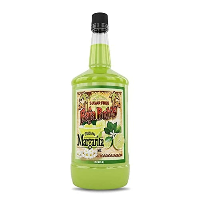 Baja Bob's Sugar Free ORIGINAL MARGARITA Mix, 1.75L - Cocktail Mixer - Keto Friendly - Low Calorie - Low Carb