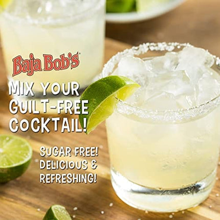 Baja Bob's Sugar Free ORIGINAL MARGARITA Mix, 1.75L - Cocktail Mixer - Keto Friendly - Low Calorie - Low Carb