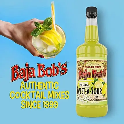 Baja Bob's Sugar Free SWEET AND SOUR Mix - 32 oz - Cocktail Mixer