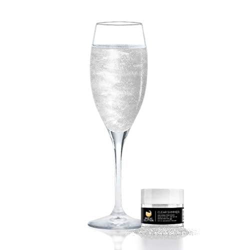 Clear Shimmer BREW GLITTER Edible Glitter For Wine, Cocktails, Champag –  Advanced Mixology