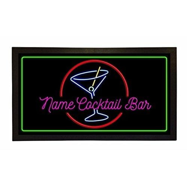Bang Tidy Clothing Bar Runner Your Name Cocktail Bar Drip Spill Mat Personalized Bar Gifts