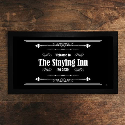 Bang Tidy Clothing Bar Runner Welcome to Your Name's Bar Drip Spill Mat Personalized Bar Gifts