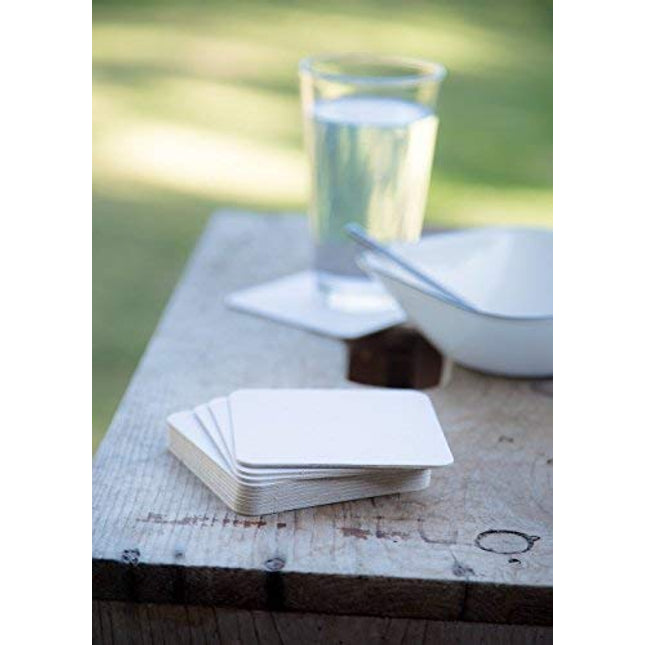 Disposable Linen-Feel White Coasters for Drinks, 3.5 Inch Round Paper  Coasters for Bar, Cocktail, Beverage, Wine Or Event, 500 Pack Bulk