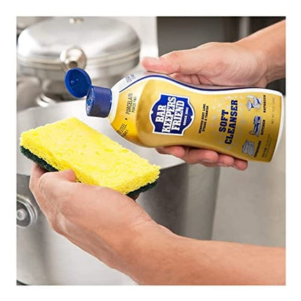 Bar Keepers Friend Soft Cleaner Premixed Formula | 13 oz | (1 Pack)