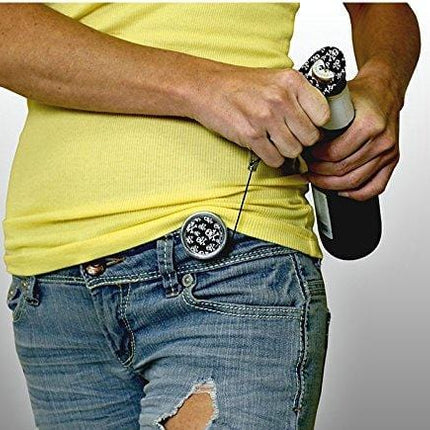 BarConic Mini Opener with Retractable Reel - Orange Cheetah