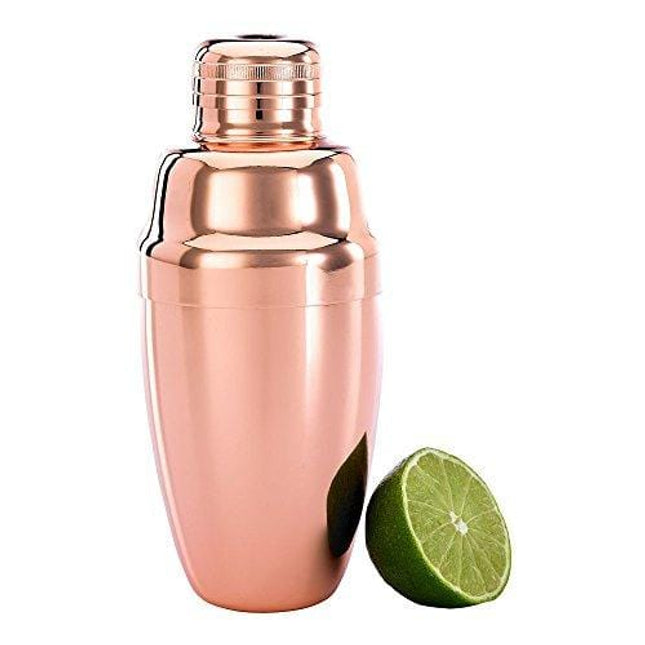 Barfly 3-Piece Cocktail Shaker Set, 18 oz., Copper
