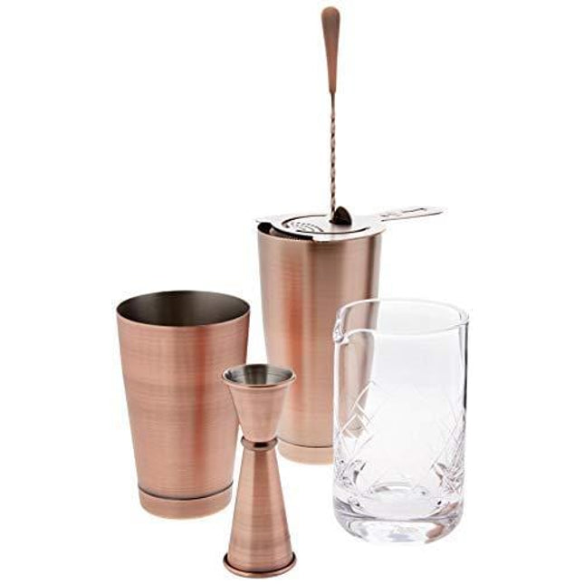Barfly Essential Deluxe Mixing Cocktail Kit, Stainless Steel (M37131)