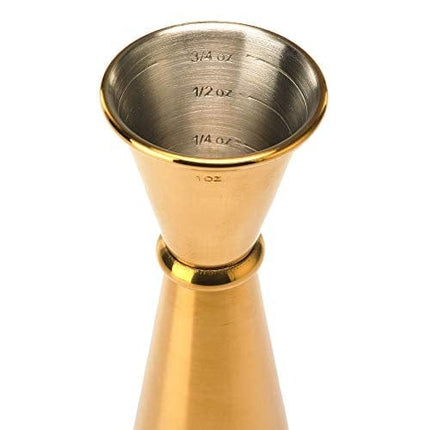 Barfly Japanese Style Jigger, 1 oz x 2 oz, Gold,M37005GD