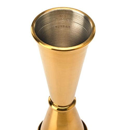 Barfly Japanese Style Jigger, 1 oz x 2 oz, Gold,M37005GD