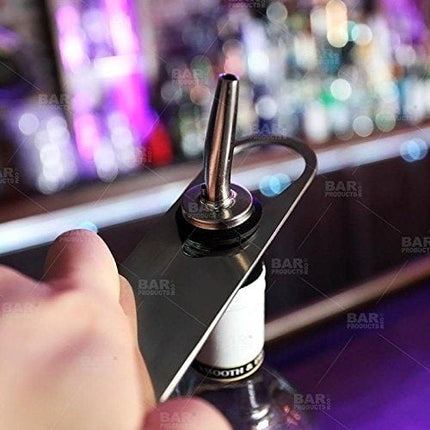 Black V-Rod Bottle Opener - Double Ended Helps Remove Pour Spouts From Bottles