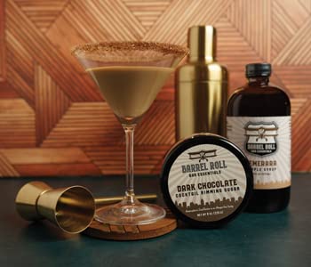 Barrel Roll Bar Essentials Cocktail Mixers - Demerara Cocktail Mix - All-Natural Demerara Drink Mix - USA Handcrafted Cocktail Syrups - Small Batch Cocktail Bitters with Real Cane Sugar - 2 x 8 Ounce