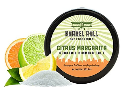 Barrel Roll Bar Essentials Cocktail Mixers - Margarita Cocktail Mix Kit - All-Natural Margarita Drink Mix & Citrus Margarita Salt Rimmer