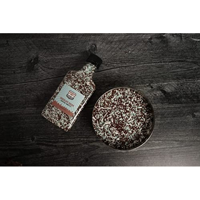 Barrel Roll Bar Essentials Cocktail Rimmer Sprinkles - Bartender Accessories, Finishing Sugar Garnish for Drinks, Glass Rimming Sugars - Natural Ingredients - Chocolate Sprinkle Confetti - 6 Ounce