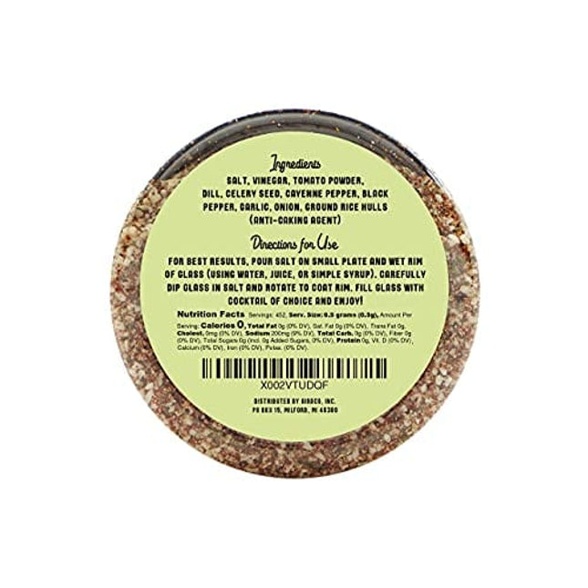 Barrel Roll Bar Essentials Cocktail Rimmers - Bartender Accessories, Finishing Salt Garnish for Drinks, Glass Rimming Salts & Sugars - Natural Ingredients - Bloody Mary Salt Flavor - 8 oz 452 Servings